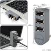 「USBハブ 直挿し USB-A×3ポート USB2.0 スイングコネクタ グレー U2H-TZ325BGY/EC エレコム 1個」の商品サムネイル画像5枚目