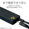 「USBハブ USB-A×4ポート USB2.0 ACアダプタ付 ケーブル長1.5m ホワイト U2H-AN4SWH エレコム 1個」の商品サムネイル画像6枚目