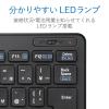 「ワイヤレスキーボード 無線 テンキーレス コンパクト パンタグラフ 薄型 ブラック TK-FDP098TBK エレコム 1個」の商品サムネイル画像7枚目