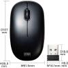 「ワイヤレスキーボード　無線マウスセット　メンブレン　ブルーLEDマウス 付属　コンパクト　ブラック　SKB-WL34SETBK　サンワサプライ　1個」の商品サムネイル画像9枚目