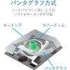 「ワイヤレスキーボード 無線 テンキー付き コンパクト パンタグラフ 薄型　ホワイト TK-FDP099TWH エレコム 1個」の商品サムネイル画像8枚目