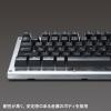 「サンワサプライ バックライト機能付きキーボード SKB-WAR3 1個」の商品サムネイル画像5枚目