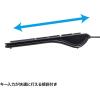 「サンワサプライ USBスリムキーボードパンタグラフ式 有線キーボード ブラック SKB-SL33BK 1個」の商品サムネイル画像6枚目