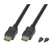 「Vodaview　miniHDMI/microHDMI変換コネクタ付きHDMIケーブル　2m　VV-HDACD-AD-HDMI020AA-B　1セット」の商品サムネイル画像2枚目