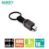 「USB Type-Cケーブル 0.1m 持ち運び特化 - USB（C）[オス] CB-CC16-BK 1個」の商品サムネイル画像2枚目