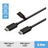 「USB Type-Cケーブル 2m 4K60Hz 映像・データ通信・給電対応 VV-UCUC020-G1 1本 vodaview」の商品サムネイル画像2枚目