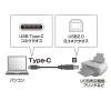 「USB Type-Cケーブル　USB-C（オス）USB-B（オス）　1m　USB2.0　KU-CB10　サンワサプライ　1本」の商品サムネイル画像2枚目