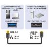 「USBケーブル　USB-A（オス）USB3.0MicroB　1m　USB3.2（ Gen1）　KU30-AMC10BK　サンワサプライ　1本」の商品サムネイル画像2枚目
