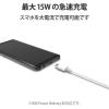 「エレコム USB Type-Cケーブル/スマホ用/USB(A-C)/極細/1.5m/ホワイト MPA-ACX15WH 1個」の商品サムネイル画像4枚目