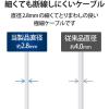 「エレコム USB Type-Cケーブル/スマホ用/USB(A-C)/極細/1.5m/ホワイト MPA-ACX15WH 1個」の商品サムネイル画像5枚目