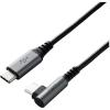 「タイプCケーブル (USB-C to C) PD対応 60W L型 1m 黒 U2C-CCL10NBK エレコム 1本」の商品サムネイル画像2枚目