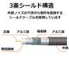 「エレコム アンテナケーブル LーS型 3m ブラック AV-ATLS30BK 1個」の商品サムネイル画像3枚目