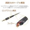 「エレコム AUXケーブル/φ3.5オス-φ3.5オス/高耐久/スリム/1.0m/ブラック AX-35MS10BK 1個」の商品サムネイル画像3枚目