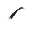 「3.5mm 4極ミニジャック-3極ミニプラグ分岐ケーブル　MUYHSFMM　1個　StarTech.com」の商品サムネイル画像2枚目