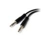 「3.5mm 4極ミニジャック-3極ミニプラグ分岐ケーブル　MUYHSFMM　1個　StarTech.com」の商品サムネイル画像3枚目
