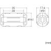 「サンワサプライ フェライトコア TEL-NF2N 1セット(2個入)」の商品サムネイル画像2枚目