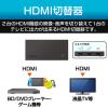 「エレコム HDMI切替器/2入力1出力/ケーブルなしモデル/ブラック DH-SWL2BK 1個」の商品サムネイル画像2枚目