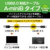 「エレコム デジカメ用USBケーブル miniB フェライトコア 0.5m DGW-MF05BK 1個」の商品サムネイル画像2枚目