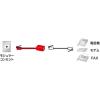 「サンワサプライ 電話延長ケーブル TEL-EX8-2K2 1本」の商品サムネイル画像2枚目