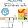 「ライトニングケーブル 1.5m 高耐久 A-Lightning ホワイト MPA-FUALS15WH エレコム 1個」の商品サムネイル画像6枚目