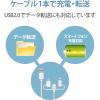 「エレコム スマートフォン用USBケーブル/3in1/microUSB+Type-C+Lightning/0.3m/ホワイト MPA-AMBLCAD03WH 1個」の商品サムネイル画像6枚目