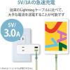 「ライトニングケーブル 1.2m カラフル A-Lightning グリーン MPA-FUAL12CGN エレコム 1個」の商品サムネイル画像6枚目