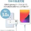 「エレコム Lightningケーブル/スタンダード/2.0m/ホワイト MPA-UAL20WH 1個」の商品サムネイル画像6枚目