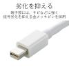 「Mini DisplayPort[オス] - HDMI[メス] 変換アダプター 15cm 白 AD-MDPHDMIWH エレコム 1個」の商品サムネイル画像6枚目