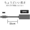 「Mini DisplayPort[オス] - HDMI[メス] 変換アダプター 15cm 白 AD-MDPHDMIWH エレコム 1個」の商品サムネイル画像8枚目