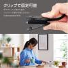 「エレコム ワイヤレスイヤホン/Bluetooth/bund/巻き取りタイプ/クリップ付き/スモークブラック LBT-HPC17BK 1個」の商品サムネイル画像4枚目