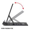 「サンワサプライ モバイルタブレットスタンド(ブラック) PDA-STN11BK 1個」の商品サムネイル画像5枚目