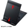 「サンワサプライ モバイルタブレットスタンド(ブラック) PDA-STN11BK 1個」の商品サムネイル画像7枚目
