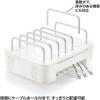 「サンワサプライ タブレット・スマートフォン用スタンド（充電器収納タイプ） PDA-STN21WN2 1台」の商品サムネイル画像6枚目