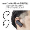 「エレコム Bluetoothヘッドセット/防水/HSC10WPMP/ブラック LBT-HSC10WPMPBK 1個」の商品サムネイル画像4枚目