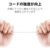 「エレコム マイク付きイヤホン カナル型 10.0mmドライバー採用 ホワイ EHP-F12CMWH 1個」の商品サムネイル画像6枚目
