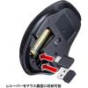 「ワイヤレスマウス　無線　静音　5ボタン　大型サイズ　ブルーLED　MA-WBLC169BK　サンワサプライ　1個」の商品サムネイル画像6枚目