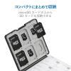 「エレコム ＳＤ／ｍｉｃｒｏＳＤカードケース（プラスチックタイプ）　　青 CMC-SDCPP24BK 1個」の商品サムネイル画像3枚目