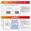 「アイリスオーヤマ 大風量加湿セラミックファンヒーター ACHHM12A-H」の商品サムネイル画像5枚目