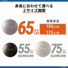 「エレコム バランスボール/65cm/グレー HCF-BB65GY 1個」の商品サムネイル画像3枚目