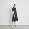 「ケイ.アンビエンテ ジルスチュアート ショールカラーワンピース ネイビーS JS1002 1枚　白衣（取寄品）」の商品サムネイル画像3枚目