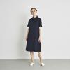 「ケイ.アンビエンテ ジルスチュアート ショールカラーワンピース ネイビーS JS1002 1枚　白衣（取寄品）」の商品サムネイル画像4枚目