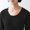 「【レディース】無印良品 あったか綿 厚手 Uネック八分袖Tシャツ 婦人 S 黒 良品計画」の商品サムネイル画像6枚目