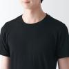 「【メンズ】無印良品 あったか綿 クルーネック半袖Tシャツ 紳士 L 黒 良品計画」の商品サムネイル画像6枚目