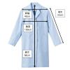 「ナガイレーベン 女子シングル診察衣 ブルーM EM3035 1枚　白衣　ドクターコート　レディース」の商品サムネイル画像2枚目