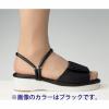 「山一 2WAY面ファスナーサンダル ブラック S 7703 1足　ナースサンダル」の商品サムネイル画像4枚目