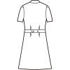 「AITOZ（アイトス） 花形ボタンワンピース（ナースワンピース） 半袖 ホワイト S 861336-001　白衣」の商品サムネイル画像2枚目