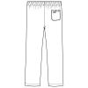 「フォーク ストレートパンツ(男女兼用) 6003SC-3-L 1枚　スクラブ」の商品サムネイル画像3枚目