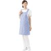「スマイル　ギンガムチェックエプロン　ブルー　フリーサイズ　740191　1枚」の商品サムネイル画像3枚目