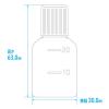「金鵄製作所 ハケ付き外用丸形瓶20mL BINH2010 1袋（10本入）」の商品サムネイル画像4枚目