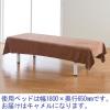 「伊藤忠リーテイルリンク サロン用ブランケット（ベッドサイズタオル） キャメル 1セット（5枚）」の商品サムネイル画像2枚目